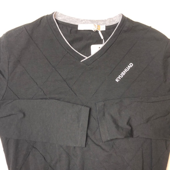 Kyushuad Slim Fit Long Sleeve VNeck Shirt - Picture 2 of 11